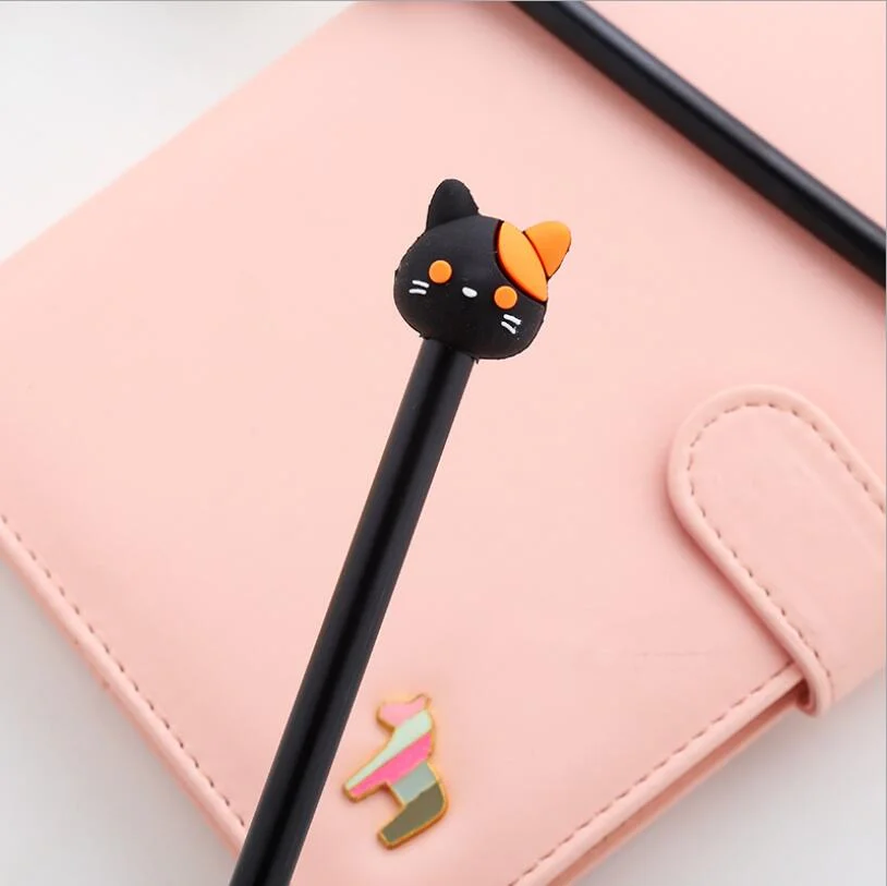 1 Pcs Lytwtw's Cartoon Cat Claw Paw Kawaii Cute School Supply Office Stationery Gel Pen Handles Creative sweet black cat lovely