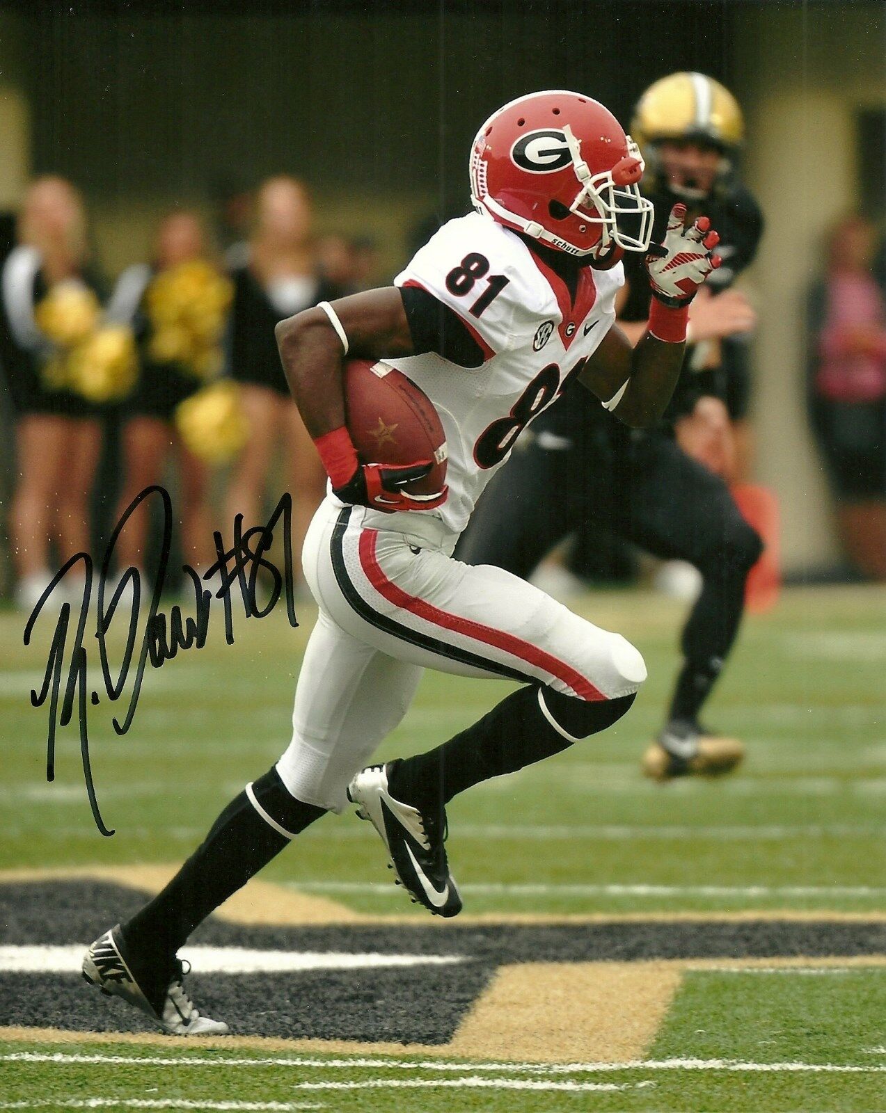 REGGIE DAVIS HAND SIGNED GEORGIA BULLDOGS 8X10 Photo Poster painting W/COA UGA