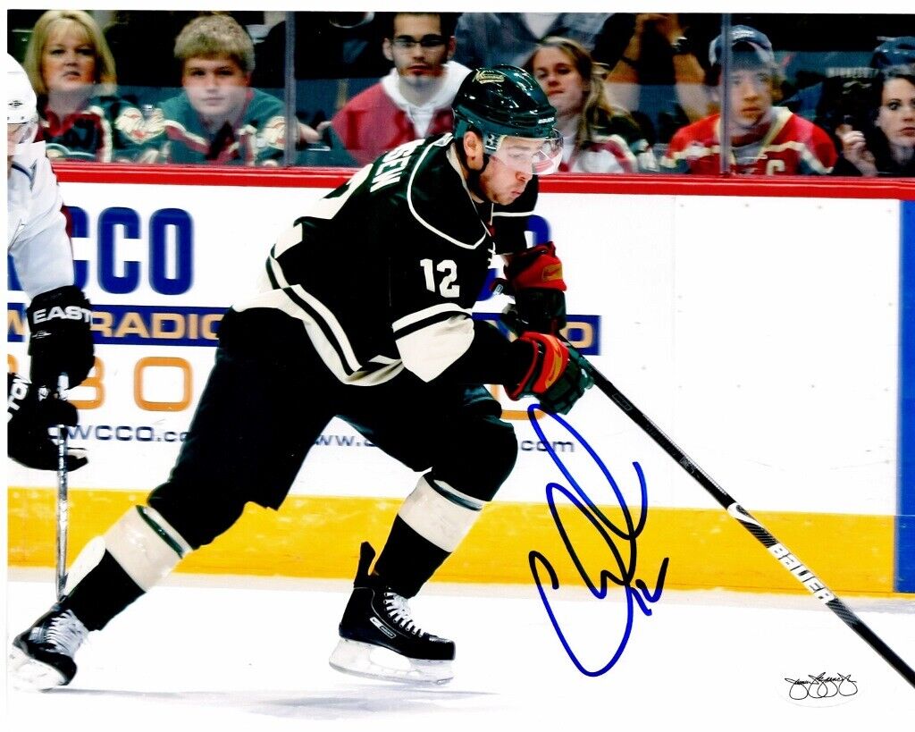 Chuck Kobasew Signed Minnesota Wild 8x10 inch Photo Poster painting - JSA Sticker of Aproval