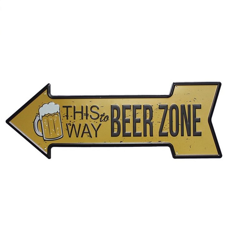 Beer Area - Arrows Tin Signs - Still Life Series - 18.11*6.23 inches (arrow)