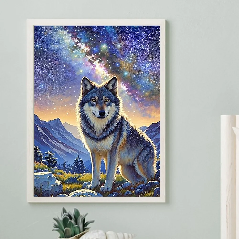 Diamond Painting - Full Round Drill - Wolf(Canvas|30*40cm)
