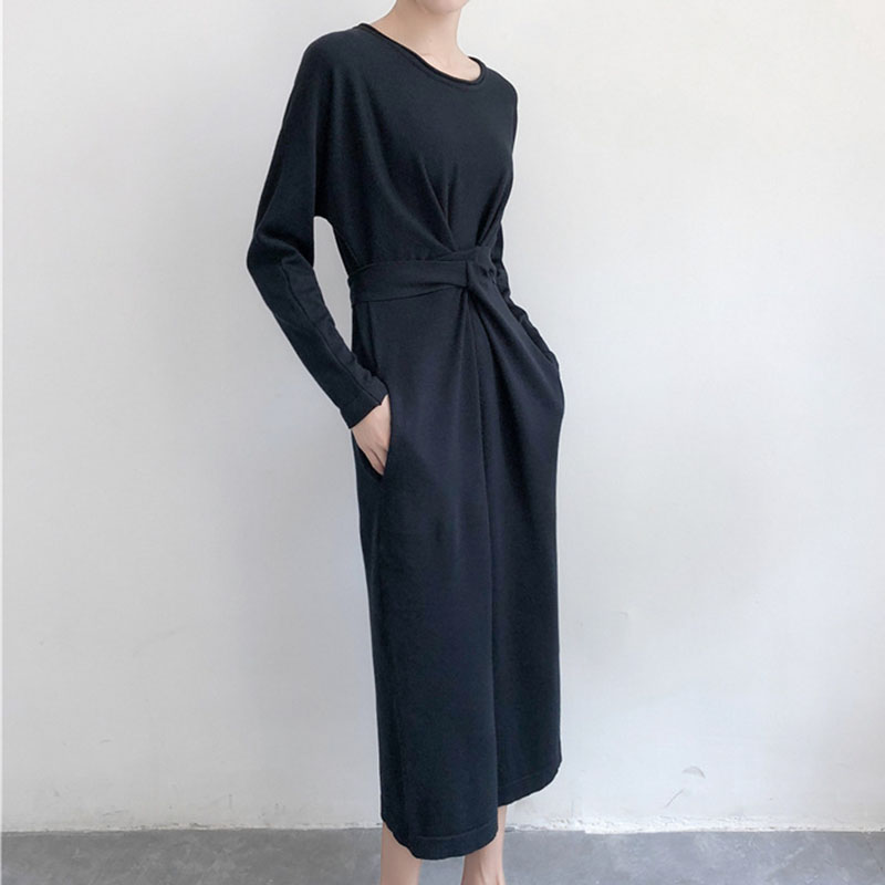 Rotimia Retro Temperament Knitted Dress