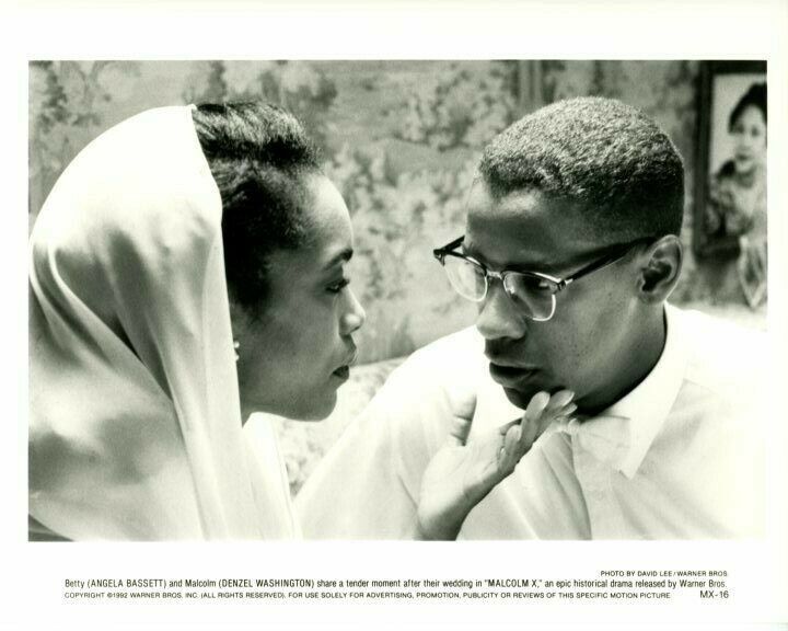 Angela Bassett Denzel Washington Malcolm X Original Press 8X10 Photo Poster painting