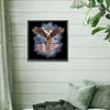 Diamond Painting-5D Full Round Drill American Eagle Cross