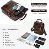 BAIGIO Schultertasche Herren Umh&auml;ngetasche Leder Herrentasche Vintage Crossbody Messenger Bag f&uuml;r Arbeit Reise Alltagsleben