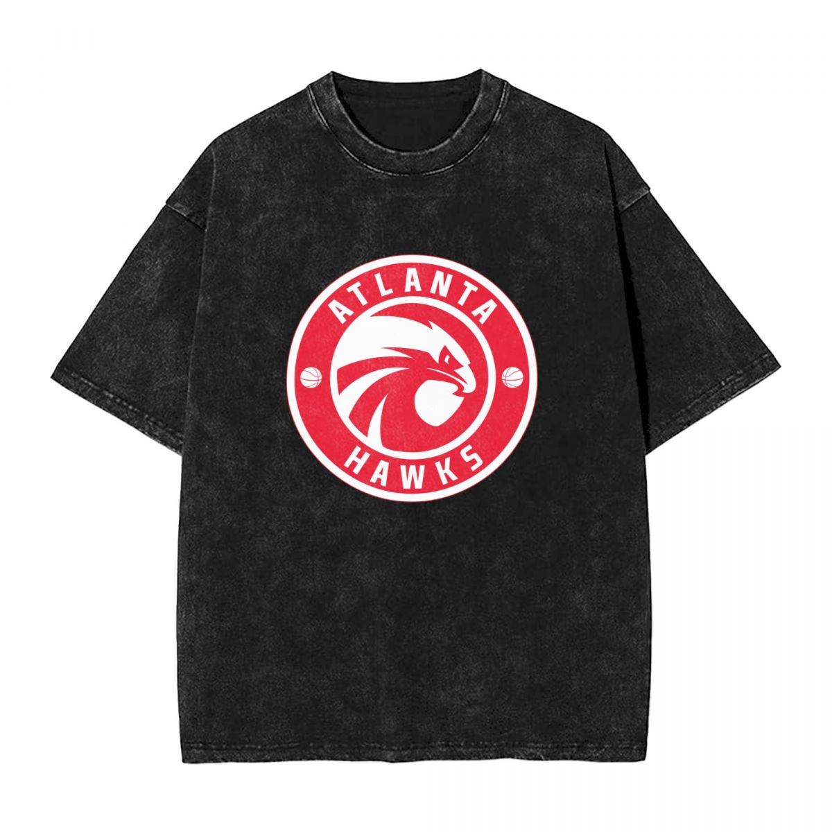 Atlanta Hawks Washed Oversized Vintage Men's T-Shirt