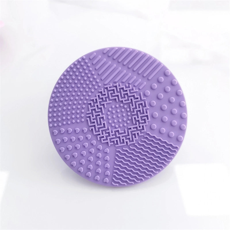 Silicone Apple Scrubbing Pad With Suction Cup Silicone Makeup Brush Cleaning Pad Portable Washing Tool Large Number Of In Stock