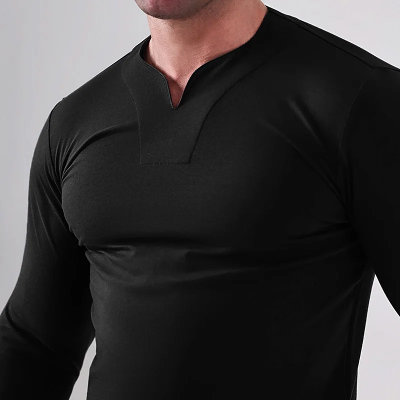 Neck Design Bottoming T-shirt-inspireuse