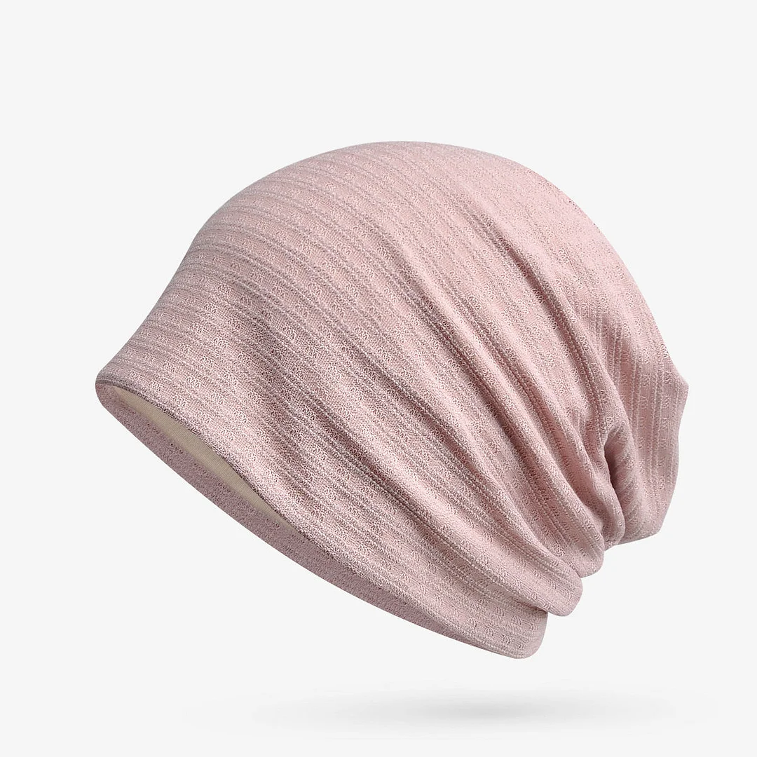 Women's Striped Pure Color Hat Cap
