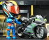 Alloy Motorcycle Rider Set Rider Transformation Robot Toy