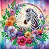 Fleur tigre-partiel sp&eacute;cial diamant peinture-30 * 30cm