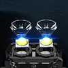 Dual LED Portable Keychain Light 600mAh USB Rechargeable Camping Pocket Lantern