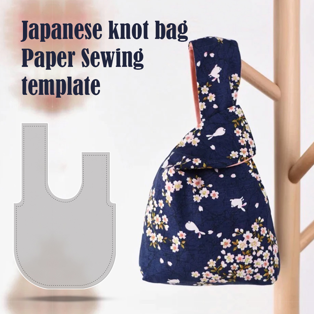 Japanese knot bag Sewing Pattern Template