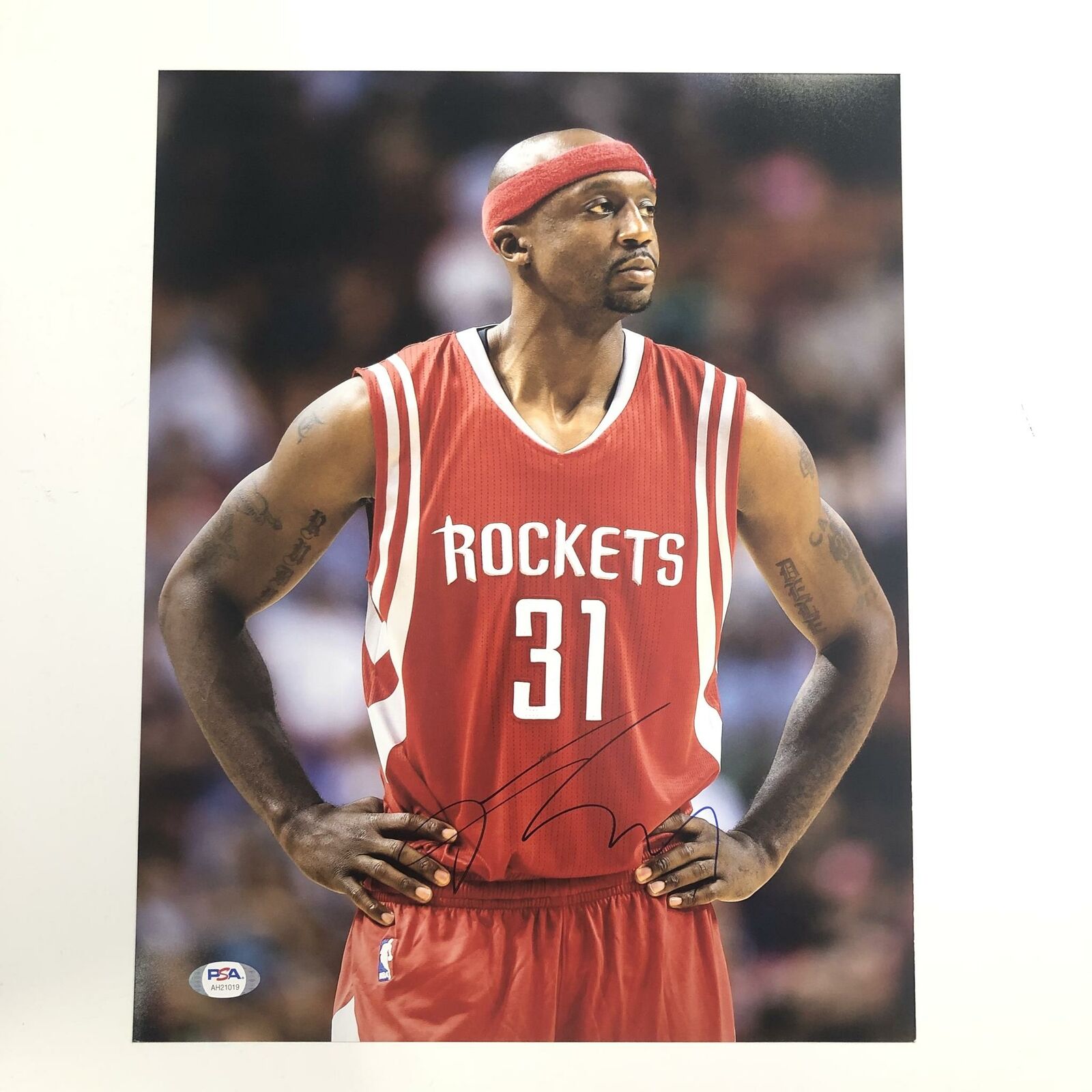 Jason Terry signed 11x14 Photo Poster painting PSA/DNA Houston Rockets Autographed