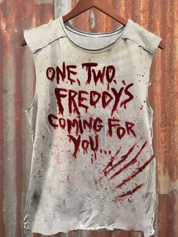 Comstylish One Two Freddys Coming For You Unisex Tank Top