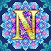 （Multi-Style)Mandala Alphabetr A-Full Round Diamond Painting 30*30CM