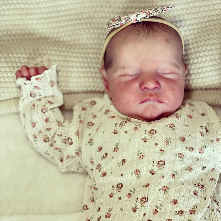  [Kids 2023 Special Offer] 20'' Real Lifelike Leila, Realistic Soft Silicone Newborn Baby Girl Dolls With Set of Gift - Reborndollsshop.com®-