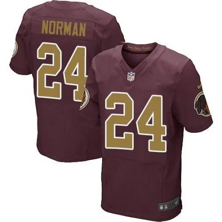 Redskins #24 Josh Norman Burgundy Red Alternate Men's Stitched NFL 80TH Throwback Elite Jersey