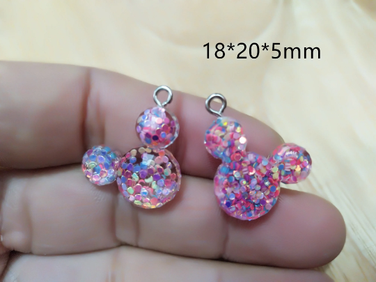 Bulk 10 30 Colorful Rabbit Charm Pendant ,Funny Charm,Resin Bunny Charms Pendants diy Earring Necklace Finding Wholesale