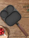 3 in 1 Omelet Pan Nonstick Frying Grill Pan for Burger Egg Ham Pancake Cookware