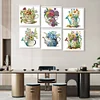 6Pack Blooming Flower-Crystal Rhinestone Diamond Painting(30x30cm)