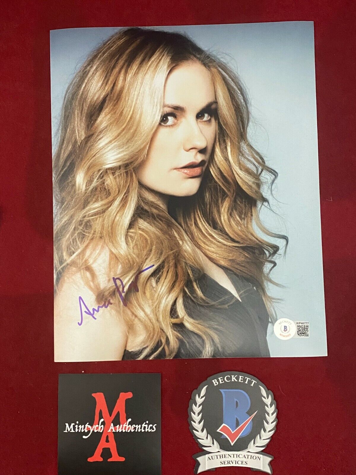 ANNA PAQUIN AUTOGRAPHED SIGNED 8x10 Photo Poster painting! TRUE BLOOD! SOOKIE! BECKETT COA!