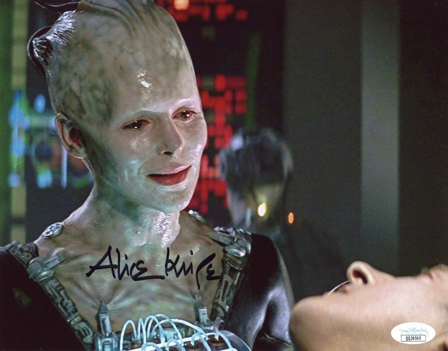 Alice Krige BORG QUEEN Star Trek 8x10 Photo Poster painting Signed Autograph JSA Certified COA