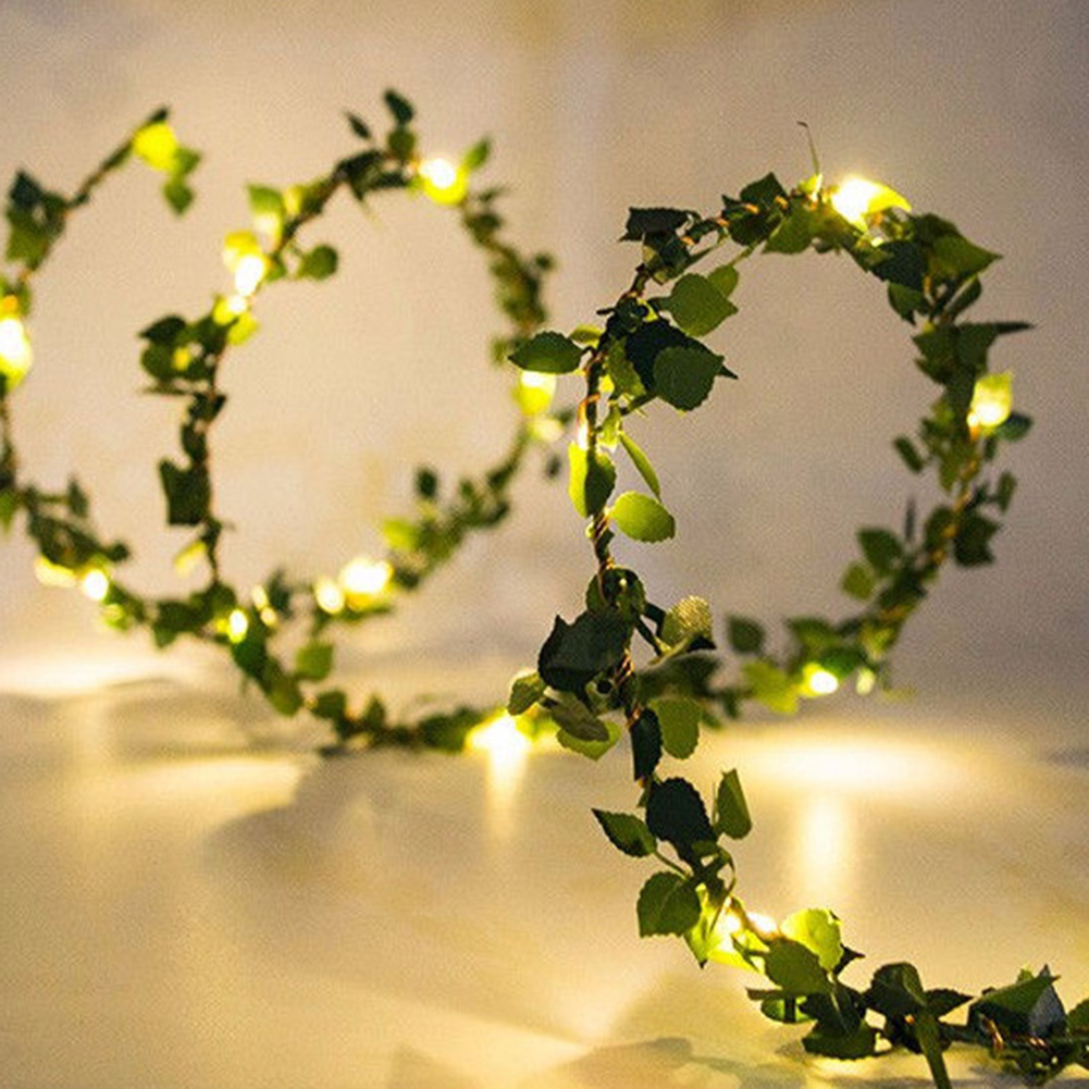 

Battery Powered LED Leaves String Lights Wedding Garland Fairy Lamp, 10m, 501 Original