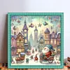 Christmas Town-11CT Stamped Cross Stitch 50*50cm tapestrymarket