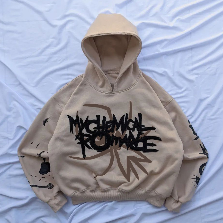 Chemical Romance Print Long Sleeve Hoodies