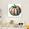 Flower Pumpkin-11CT Stamped Cross Stitch 45*45cm/17.72*17.72in