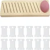 (US Local)12 Slot Embroidery Floss Bobbin Rack with 12 Floss Card for Sewing Quilting