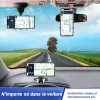 Pince universelle de support de t&eacute;l&eacute;phone pour tableau de bord de voiture &agrave; rotation &agrave; 360 &deg;