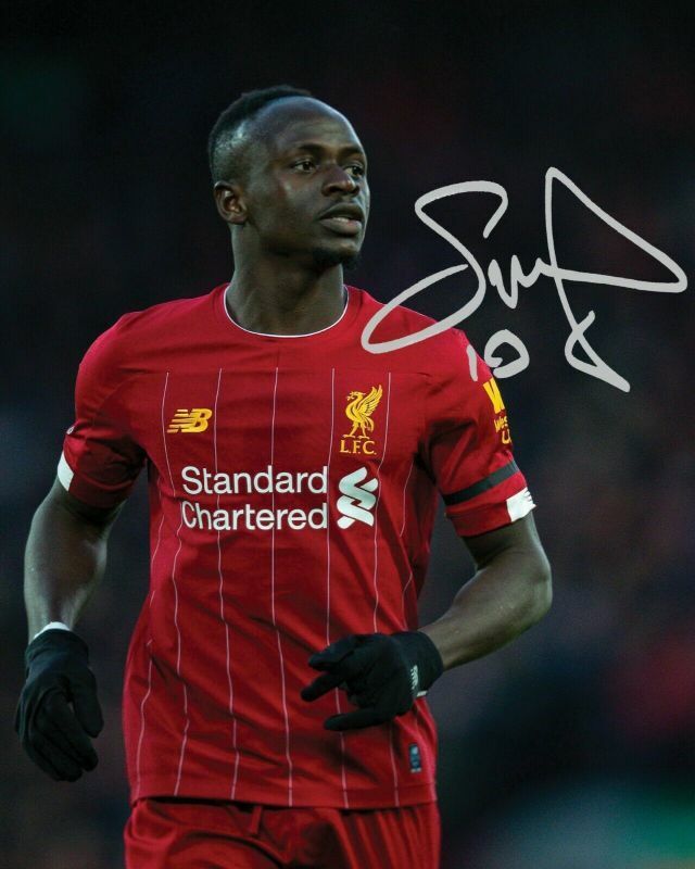 Sadio Mane - Liverpool Autograph Signed Photo Poster painting Print