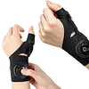 Rotary Adjustable Thumb Wristband Breathable Rotating Adjust Thumb Wrist Guard Non-Slip Tendon Sheath Wrist Protection Cover Men & Women Fitness Exercise Gloves