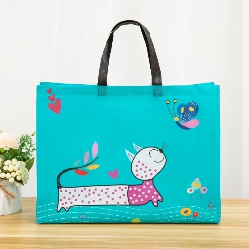 Cartoon Cute Non-woven Bag Spot Shopping Mall Clothing Store Children’s Clothing Store Non-woven Bag With Logo Shopping Gifts