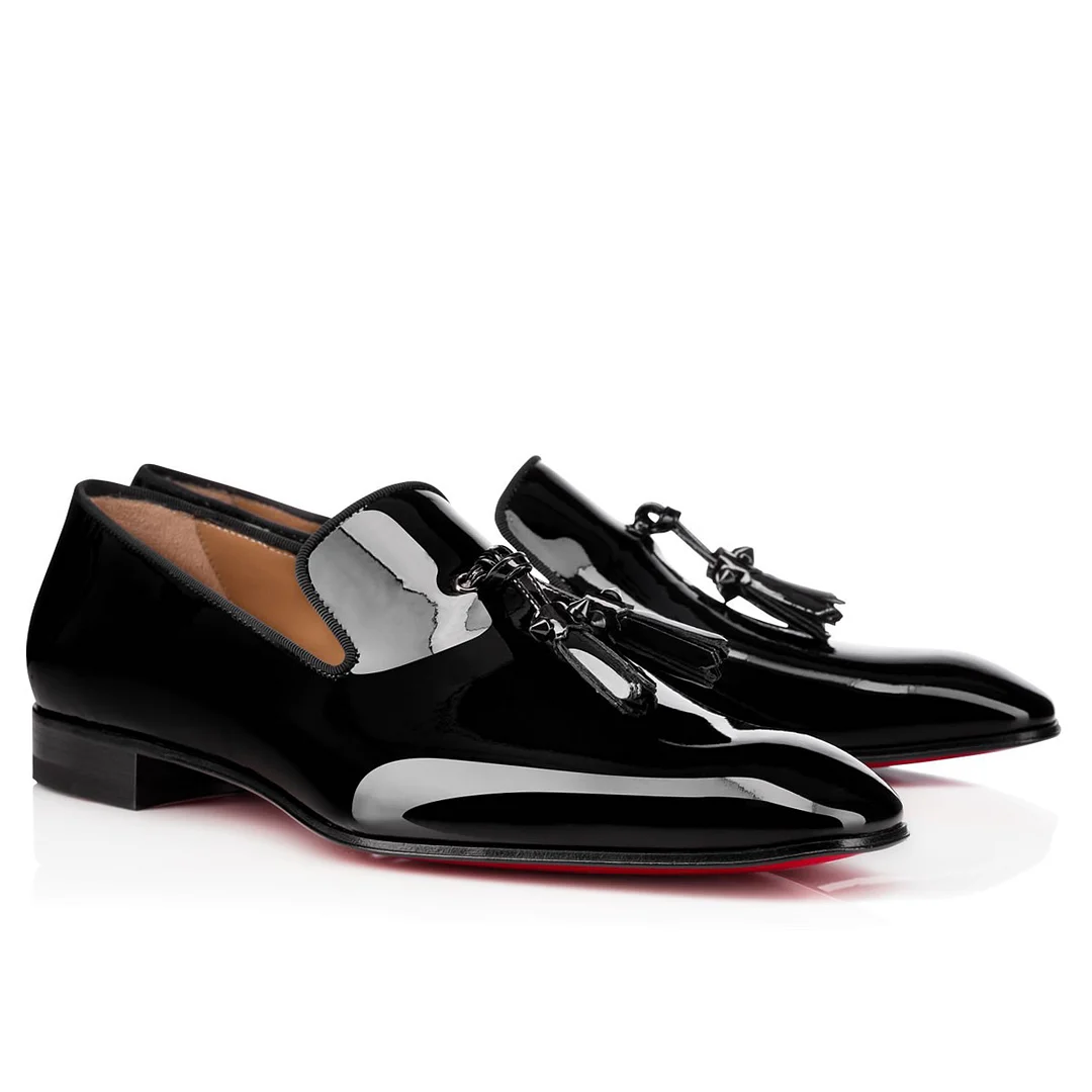Gentleman's Oxford Shoes Red bottom Classic  Formal Shoes -vocosishoes