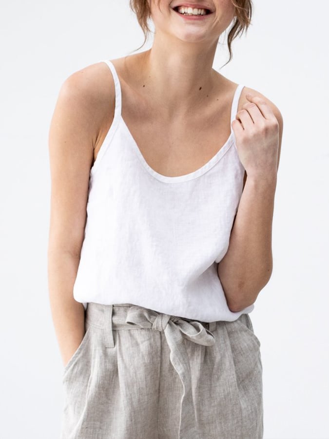 Women's Casual Loose Cotton Linen Suspender Top