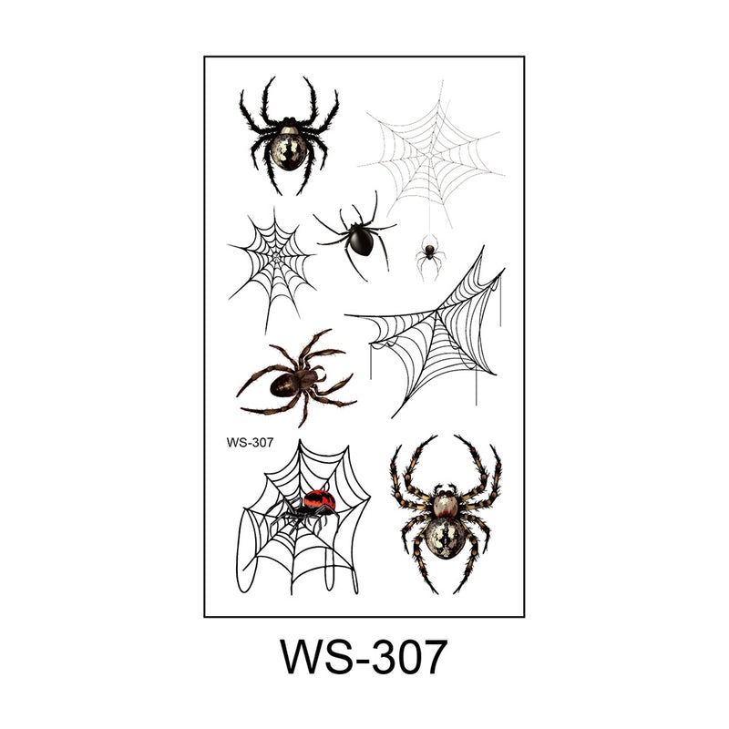 Halloween Spider PVC Tattoos & Body Art 1 Piece