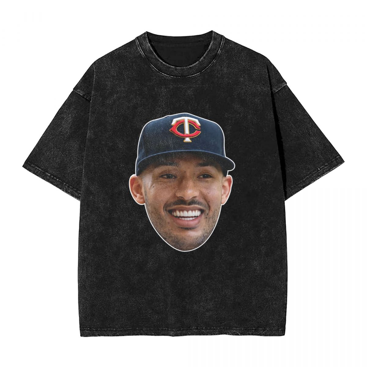 Minnesota Twins Carlos Correa Washed Oversized Vintage Men's T-Shirt