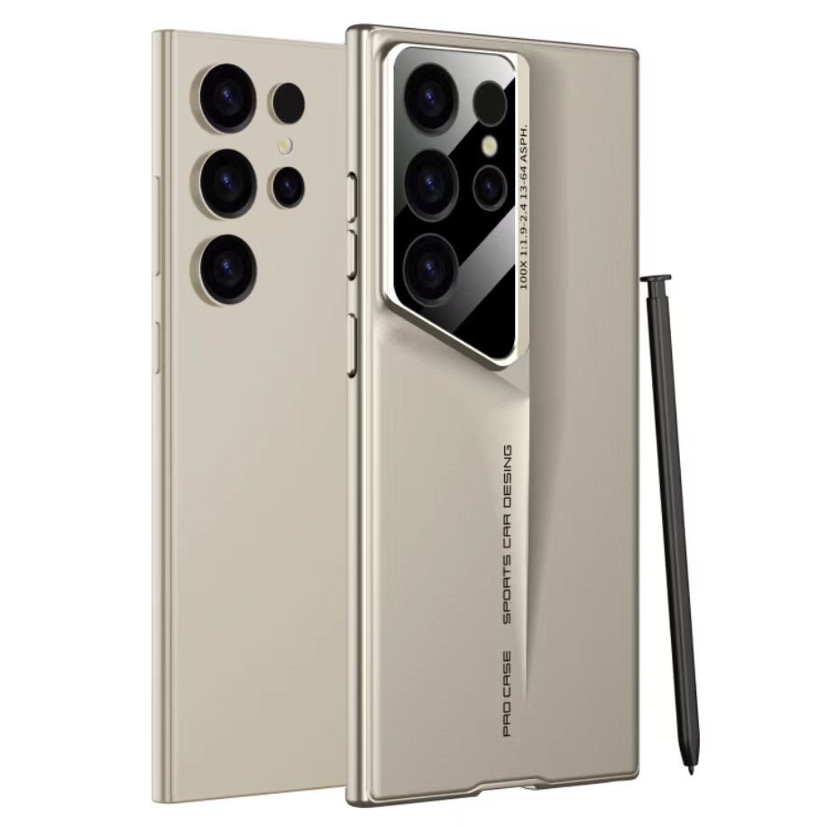 Suitable for Samsung S23/24 mobile phone case bare metal skin-feel mobile phone case