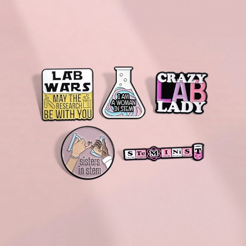 Cartoon Style Cute Cowboy Style Pin Chemical Instrument Letter Alloy Stamping Stoving Varnish Plating Kid’S Unisex Brooches