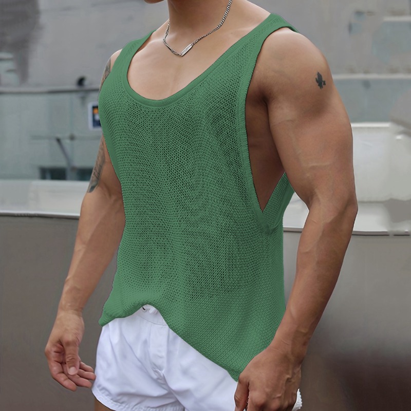Men's Breathable Knitted Tank Top | ARKGET