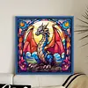 Glass Painting-Pterosaur-11CT Stamped Cross Stitch 40*40cm/15.75*15.75in tapestrymarket
