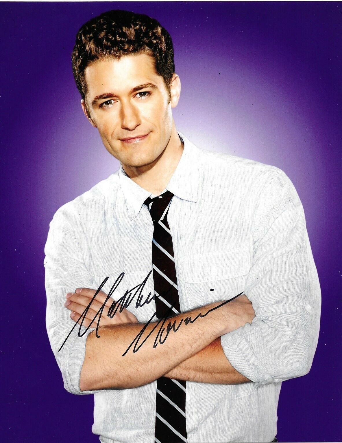 Matthew Morrison Signed Glee 10x8 Photo Poster painting AFTAL