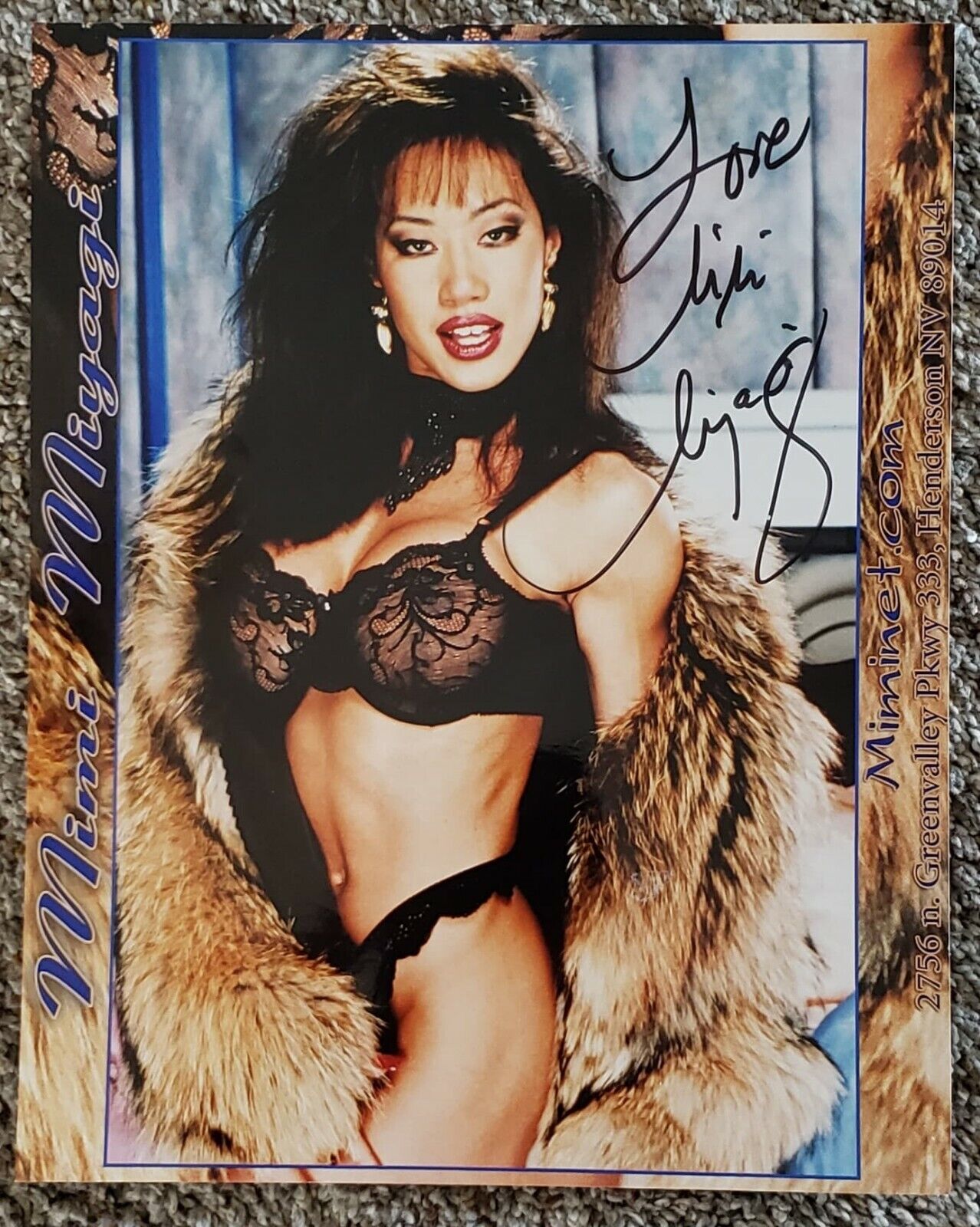 * RARE * Mimi Miyagi Adult Asian Film Star Signed 8x10