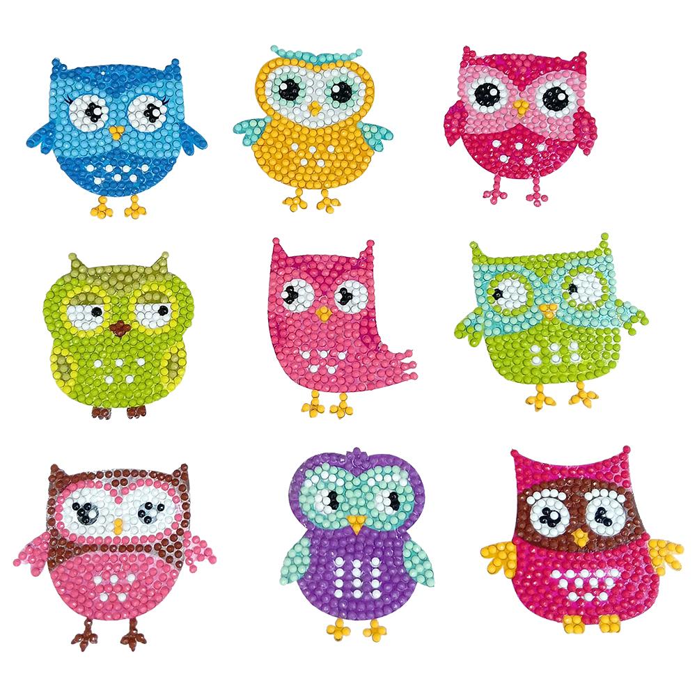 

Owl-DIY Creative Diamond Sticker, 501 Original