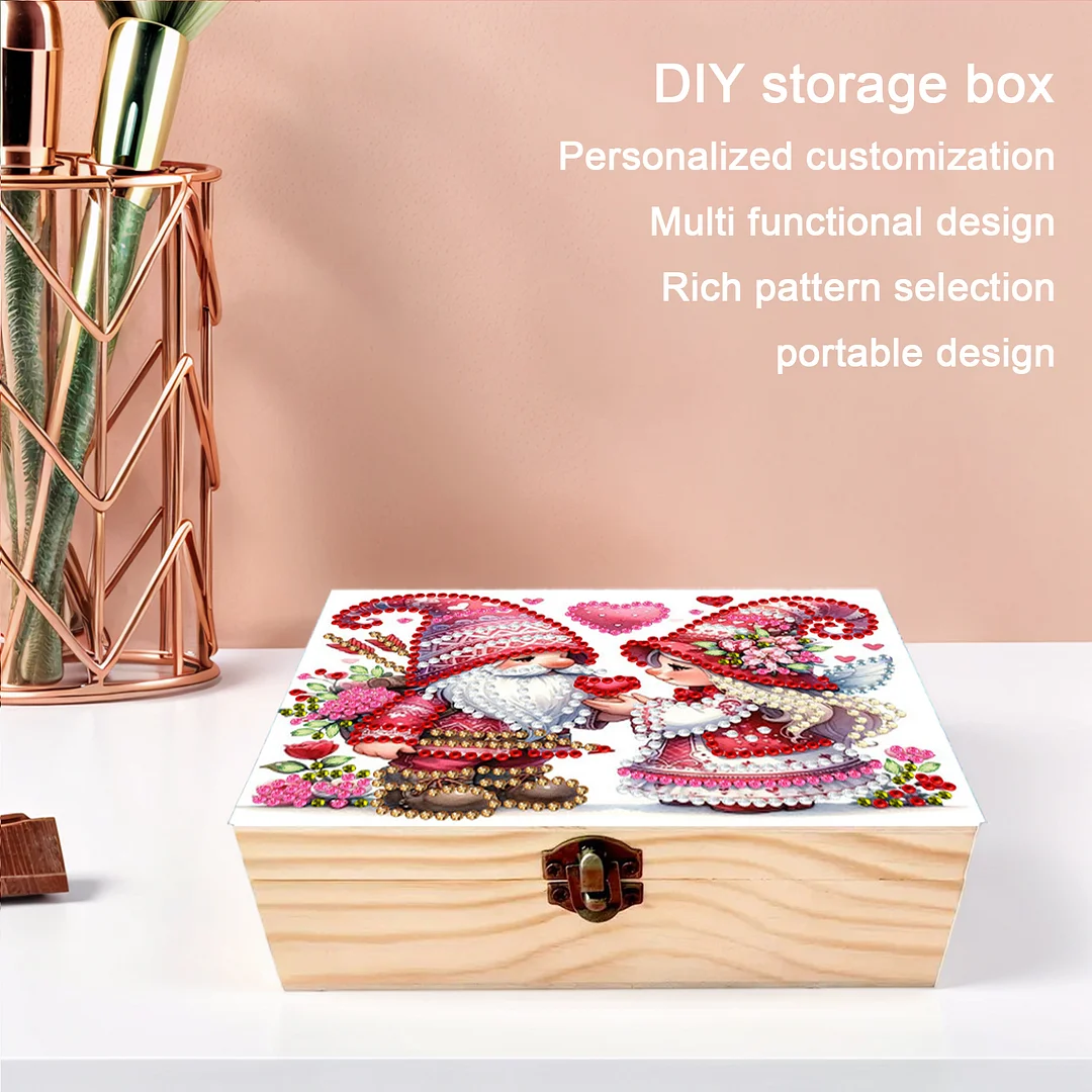 Goblin Love DIY Wooden 5D Diamond Art Diamond Art Storage Box for Adults Gifts
