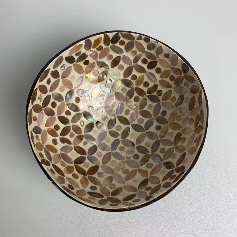 Pastoral Solid Color Coconut Shell Charcoal Shell Tableware 1 Piece