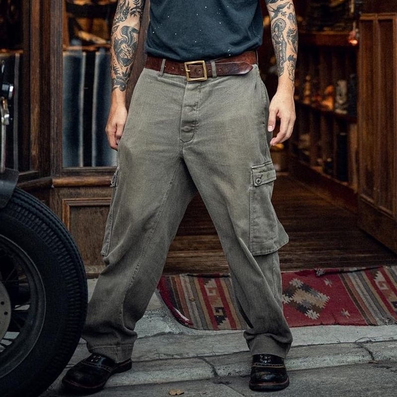 Men's loose and slim trendy trendy all-match trousers